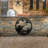 Custom Duck Hunting Sign ~ Metal Porch Sign | Outdoor Sign | Front Door Sign | Metal Hunting Sign | Cabin Sign
