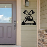 Duck Hunting Welcome Sign ~ Metal Porch Sign | Outdoor Sign | Front Door Sign | Metal Hunting Sign | Cabin Sign