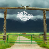 Personalized Cow Farm Sign ~ Metal Porch Sign | Metal Gate Sign | Farm Entrance Sign | Metal Farmhouse | Cow Sign | Highland Cow | Address