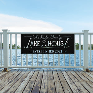 Lake House Welcome Sign, Steel Sign, Lake House Sign, Personalized Metal Lake Sign, Family Lake House Signs, Lake House Sign, Metal Sign
