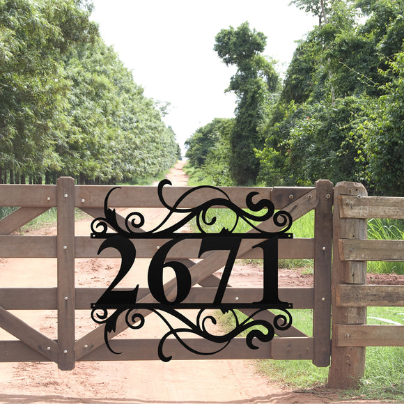 House Number Sign | Metal Address Sign | Address Plaque | Home Number Sign | Custom Address Decor | House Warming Gift | Front Door Sign