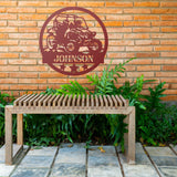 UTV Side By Side Family Custom Sign ~ Metal Porch Sign - Outdoor Sign - Personalized Metal Sign - UTV Sign - Custom Polaris Ranger Sign