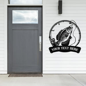 Fishing Man Cave Metal Sign ~ Metal Porch Sign - Outdoor Sign - Personalized Metal Sign - Fishing Garage Sign - Gift For Him - Man Cave Sign