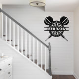 Dart Board Family Monogram ~ Metal Porch Sign - Outdoor Sign - Personalized Metal Sign - Game Room Sign - Gift For Him - Man Cave Sign
