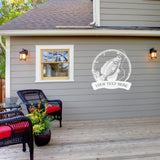 Fishing Man Cave Metal Sign ~ Metal Porch Sign - Outdoor Sign - Personalized Metal Sign - Fishing Garage Sign - Gift For Him - Man Cave Sign