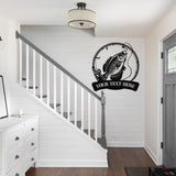 Fishing Man Cave Metal Sign ~ Metal Porch Sign - Outdoor Sign - Personalized Metal Sign - Fishing Garage Sign - Gift For Him - Man Cave Sign