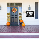 Custom Halloween Welcome Sign ~ Metal Porch Sign, Fall Door Hanger, Fall Metal Sign, Metal Fall Sign, Fall Sign, Porch Sign, Custom Autumn