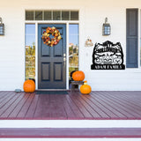 Happy Halloween Jack-O-Lantern, Metal Porch Sign, Fall Door Hanger, Fall Metal Sign, Metal Fall Sign, Fall Sign, Porch Sign, Custom Autumn