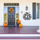 Pumpkin Custom Monogram Sign, Metal Porch Sign, Fall Door Hanger, Fall Metal Sign, Metal Fall Sign, Fall Sign, Porch Sign, Custom Autumn