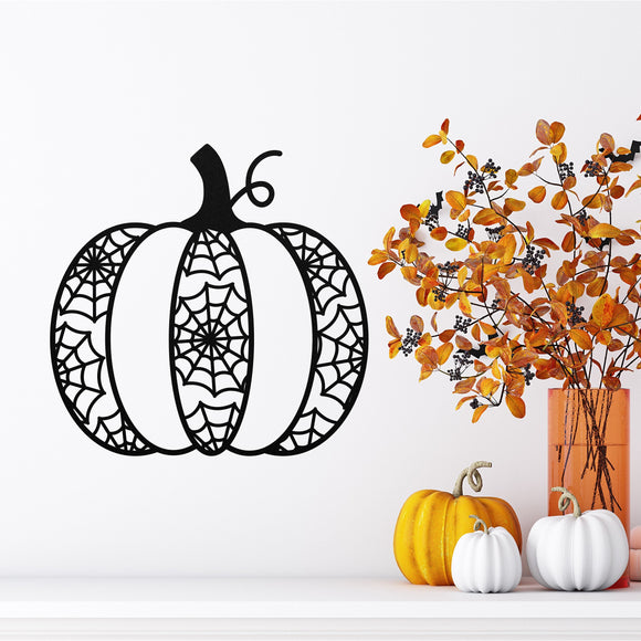 Spider Web Pumpkin Sign, Metal Porch Sign, Fall Door Hanger, Fall Metal Sign, Metal Fall Sign, Fall Sign, Porch Sign, Custom Fall Sign