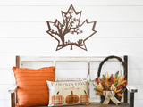Maple Leaf Fall Sign, Metal Porch Sign, Fall Door Hanger, Fall Metal Sign, Metal Fall Sign, Fall Sign, Porch Sign, Custom Fall Sign