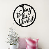 Joy To The World Porch Sign ~ Custom Metal Door Hanger, Personalized Christmas Decor, Winter Porch Sign, Metal Christmas Sign, Christian