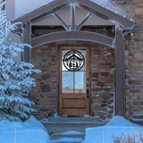 Christ The Savior Is Born Porch Sign ~ Custom Metal Door Hanger, Personalized Christmas Décor, Winter Porch Sign, Metal Christmas Sign