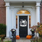 Spooky Spider Custom Sign ~ Metal Porch Sign, Fall Door Hanger, Fall Metal Sign, Metal Fall Sign, Fall Sign, Porch Sign, Custom Autumn Sign