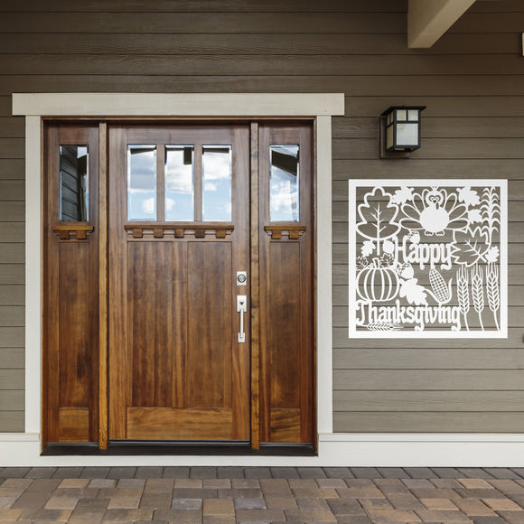 Pilgrim Thanksgiving Sign, Metal Porch Sign, Fall Door Hanger, Fall Metal Sign, Metal Fall Sign, Fall Sign, Porch Sign, Custom Fall Sign