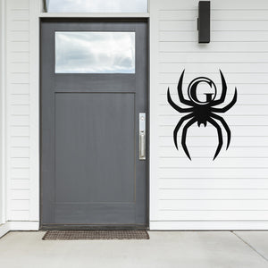 Spooky Spider Monogram Sign, Metal Porch Sign, Fall Door Hanger, Fall Metal Sign, Metal Fall Sign, Fall Sign, Porch Sign, Halloween Sign