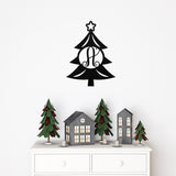 Christmas Monogram Outdoor Sign ~ Christmas Door Hanger, Personalized Christmas Décor, Custom Winter Porch Sign, Metal Christmas Porch Sign