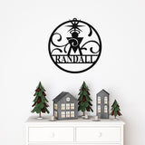 Nativity Manger Custom Family Sign ~ Christmas Door Hanger, Personalized Christmas Décor, Custom Winter Porch Sign, Christmas Porch Sign
