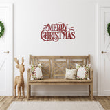 Merry Christmas Metal Porch Sign ~ Custom Metal Door Hanger, Personalized Christmas Decor, Winter Porch Sign, Metal Christmas Sign, Family