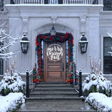 Merry Christmas Y'all Metal Porch Sign ~ Custom Metal Door Hanger, Personalized Christmas Decor, Winter Porch Sign, Metal Christmas Sign