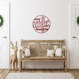 Have A Merry Little Christmas Custom Porch Sign ~ Custom Metal Door Hanger, Personalized Christmas Decor, Winter Porch Sign, Christmas Sign