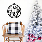Christmas Ornament Porch Sign ~ Christmas Door Hanger, Personalized Christmas Décor, Custom Winter Porch Sign, Metal Christmas Sign