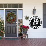 Christmas Nativity Outdoor Sign ~ Christmas Door Hanger, Personalized Christmas Décor, Custom Winter Porch Sign, Metal Christmas Porch Sign