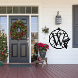 Mistletoe Custom Family Sign ~ Christmas Door Hanger, Personalized Christmas Décor, Custom Winter Porch Sign, Christmas Porch Sign