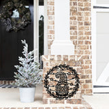 Christmas Gnome Outdoor Porch Sign ~ Christmas Door Hanger, Personalized Christmas Décor, Custom Winter Porch Sign, Christmas Porch Sign