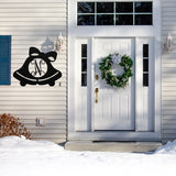 Christmas Bell Custom Outdoor Sign ~ Christmas Door Hanger, Personalized Christmas Décor, Custom Winter Porch Sign, Christmas Porch Sign