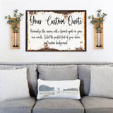 Your Custom Quote on Canvas Wall Décor for Home, Office, Wedding Gift, Christmas Gift, Teacher Gift, Winter Decor, Quote Sign, Personalized