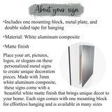 Custom Aluminum Sign, Personalized Aluminum Sign, Metal Sign, Man Cave Sign