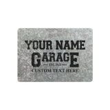 Custom Garage Sign, Personalized Rustic American Flag Design Metal Sign, Garage Metal Sign, Gift For Dad, Gift For Him, Father's Day Gift