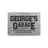 Custom Garage Sign, Personalized Rustic American Flag Design Metal Sign, Garage Metal Sign, Gift For Dad, Gift For Him, Father's Day Gift
