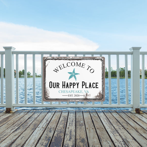 Custom Beach House Sign, Beach House Signs, Custom Beach House Signs, Personalized Beach Sign, Beach Metal Sign