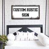 Custom Rustic Metal Sign | Any Color Any Text Add Logo or Image | Rusty Rustic Farmhouse Home or Business Decor Wall Art