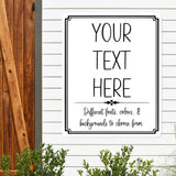 Personalized Metal Sign ~ CUSTOM Metal Sign for Home, Office, Business, Personalized Gift