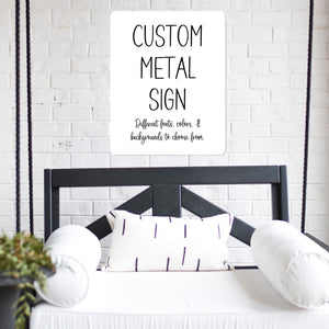 Custom Aluminum Sign, Personalized Aluminum Sign, Metal Sign, Man Cave Sign