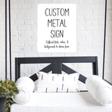 Custom Aluminum Sign, Personalized Aluminum Sign, Metal Sign, Man Cave Sign