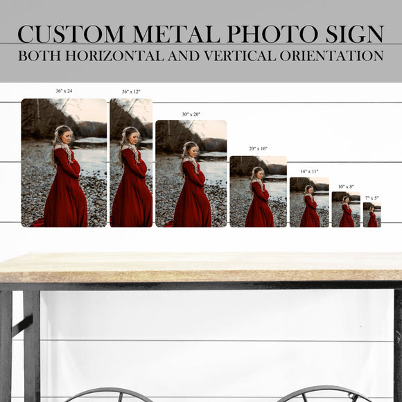Custom Metal Prints, Custom Photo Prints | Multiple Size Options | Custom Picture Wall Decor, Personalized Metal Wall Art, Metal Wall Decor