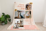 First Mother's Day Gift, Custom Blanket Picture, Photo Blanket Collage, Personalized Gift, Gift for Mom, Grandma Blanket, Gift from Kids