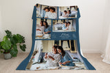 Mother's Day Gift, Custom Blanket Picture, Photo Blanket Collage, Personalized Gift, Gift for Mom, Grandma Blanket, Gift from Kids