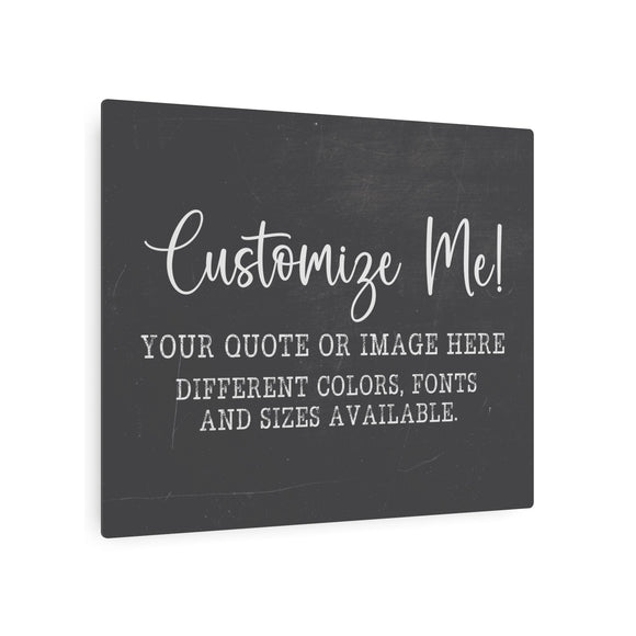 Custom Sign, Custom Metal Sign, Personalized Sign, Kitchen Signs, Farmhouse Decor, Custom Quote Sign, Custom Poem Print, Custom Quote Print