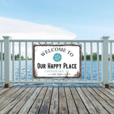 Custom Beach House Sign, Beach House Signs, Custom Beach House Signs, Personalized Beach Sign, Beach Metal Sign