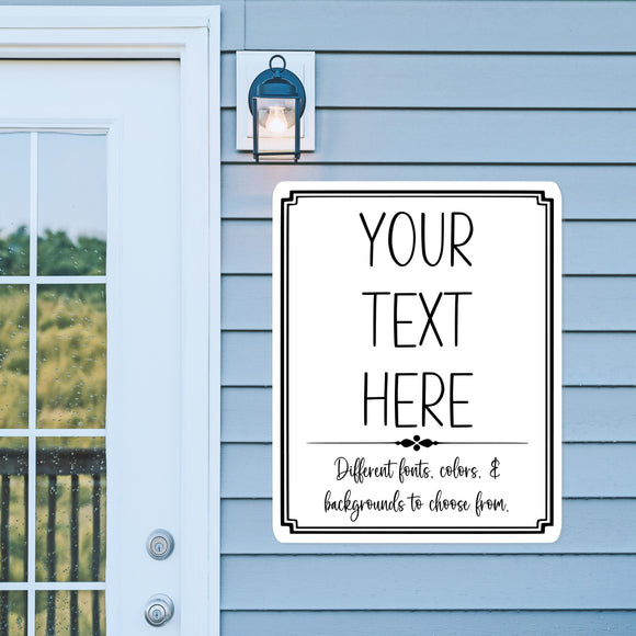 Personalized Metal Sign ~ CUSTOM Metal Sign for Home, Office, Business, Personalized Gift