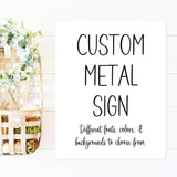 Custom Aluminum Sign, Personalized Aluminum Sign, Metal Sign, Man Cave Sign