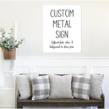 Custom Aluminum Sign, Personalized Aluminum Sign, Metal Sign, Man Cave Sign