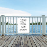 Custom Aluminum Sign, Personalized Aluminum Sign, Metal Sign, Man Cave Sign