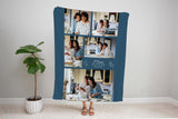 Mother's Day Gift, Custom Blanket Picture, Photo Blanket Collage, Personalized Gift, Gift for Mom, Grandma Blanket, Gift from Kids