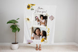 Mother's Day Gift, Custom Blanket Picture, Photo Blanket Collage, Personalized Gift, Gift for Mom, Grandma Blanket, Gift from Kids